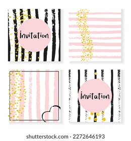 Gold Dust Sparkle. Golden Glow Invite. White Marriage Particles. Stripe Nursery Flyer. Black Simple Wallpaper. Romantic Design. 14 February Starburst Set. Stripe Gold Dust Sparkle