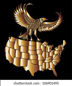 gold eagle american maps