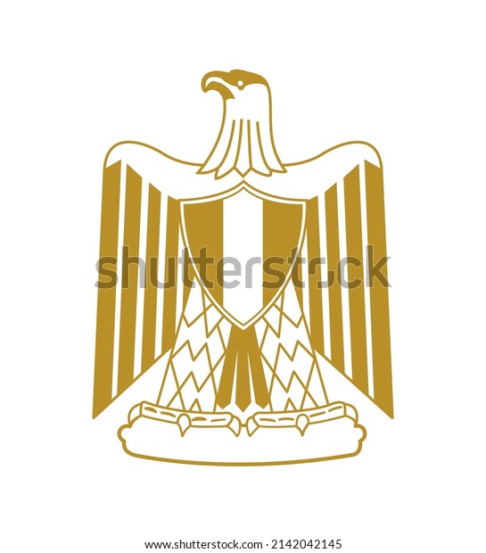 Gold\
Eagle bird, animal Logo Emblem Vector\
Illustration.