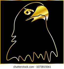 Gold eagle icon