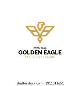 Gold Eagle Logo Design Inspiration