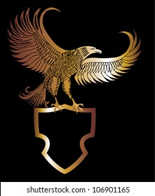 gold eagle shield