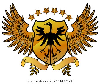 Gold Eagle Shield