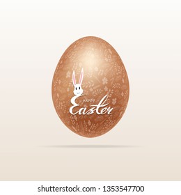 gold easter eggs 3d vector background	