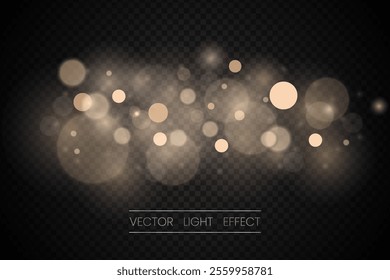 Gold effect bokeh background texture