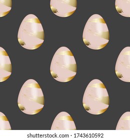 gold eggs foil glittery pattern