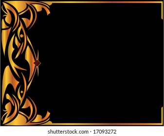 Gold elegant background 1 - vector version