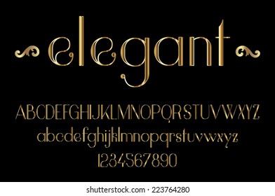 Gold Elegant Font