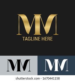 Gold Elegant letter m. Graceful style. Calligraphic beautiful logo. Vintage drawn emblem for book design, brand name, business card, Restaurant, Boutique, Hotel. Vector illustration