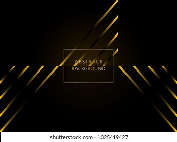 Gold elegant light stripes diagonal line abstract background template. Can use for banner, flyer, cover. card, backdrop, presentation