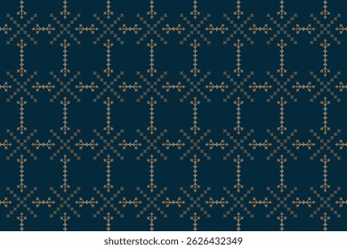 Patrón ornamental elegante del damasco del oro con los motivos florales en el fondo azul,. Ilustración vectorial para el diseño elegante de la materia textil para envolver, vestido, seda, bufanda, fondo, materia textil, alfombra.