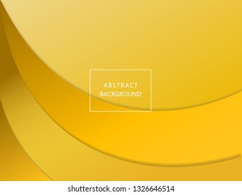 Gold elegant simple curve abstract background template. Can use for banner, flyer, cover. card, backdrop, presentation.