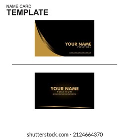 PLANTILLAS DE TARJETA DE NOMBRE SENCILLO ELEGANTES DE ORO