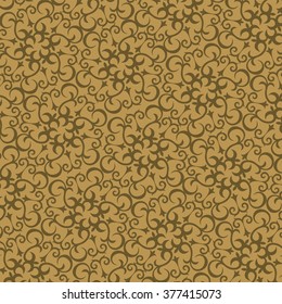 Gold elegant, with swirls design for the background design. Kazakh, Asian, floral, floral pattern. Decorative background for greeting cards, invitations, web design.