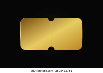 Gold elite gift coupon.  Template, discount banner. Elegant label for in-store discounts, online promotions
