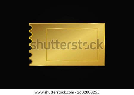 Gold elite gift coupon.  Template, discount banner. Elegant label for in-store discounts, online promotions