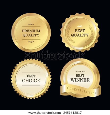 It is a gold emblazoned illustration design.