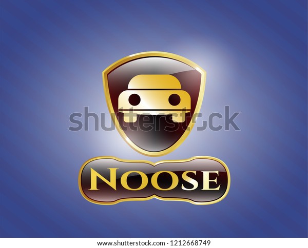  Gold emblem or badge with car seen from front\
icon and Noose text inside