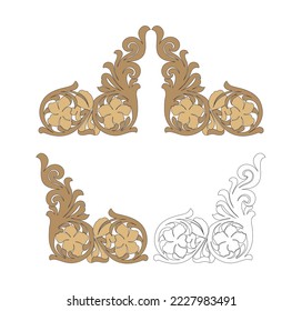 GOLD EMBROIDERY FOR LITURGICAL CLOTHES AND SACRED CEREMONIES. SACRED CATHOLIC SYMBOLS IN ANCIENT STYLE WITH GOLDEN DECORATIONS 