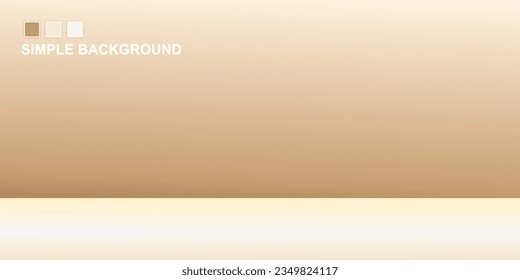 Gold empty gradient used for background and display your products - Vector