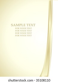 Gold Environmental Business Background - Vector