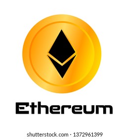 gold ethereum coin 