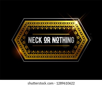 Gold ethnic frame background