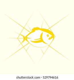 gold evil fish