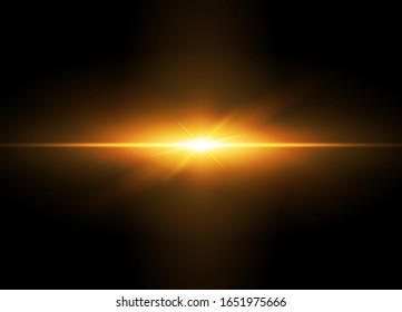 goldener Explosionsgalaxischer Hintergrund. Vektorillustration abstrakt