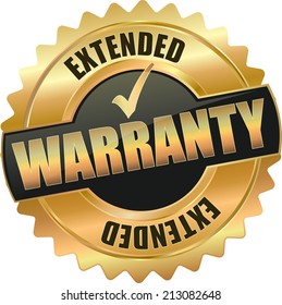 Gold Extended Warranty Sign