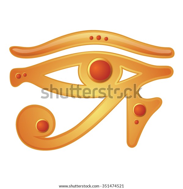 Gold Eye Egypt Stock Vector (Royalty Free) 351474521 | Shutterstock