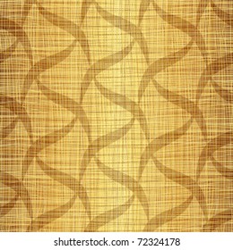 Gold fabric with drawing