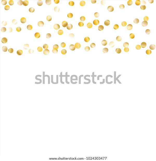 Gold Falling Confetti Isolated On Black Stock Vector (Royalty Free