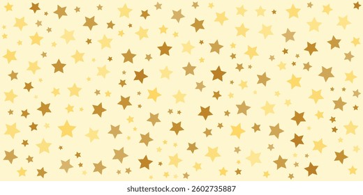Gold falling down confetti background. Repeated golden dotted glitter pattern. Yellow, orange and golden dots wallpaper. Celebration Christmas, New Year or birthday party repeating backdrop. Vector