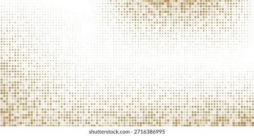 Ouro caindo fundo de confete. Padrão de brilho pontilhado dourado repetido. Papel de parede amarelo, laranja e pontos dourados.