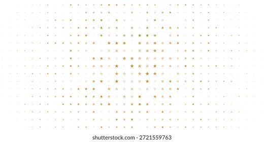 Gold falling down confetti background. Repeated golden dotted glitter pattern. Yellow, orange and golden dots wallpaper. Celebration Christmas, New Year or birthday party repeating backdrop. Vector