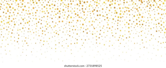 Oro que cae abajo Fondo del confeti oro repetido