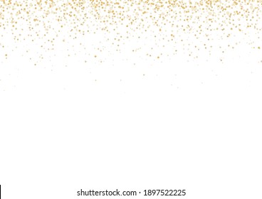 Gold Falling Glitter Confetti Celebration Party Background