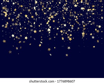 Gold Falling Star Sparkle Elements Glitter Stock Vector (Royalty Free ...