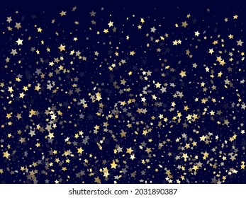 Gold Falling Star Sparkle Elements Glitter Stock Vector (Royalty Free ...