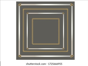 gold fashion chain print  old seamless fashion gold chain design Baroque print with chains, keys. seamless scarf vector pattern  leopard,stationary,fabric,towel,paper leopard wild exotic
