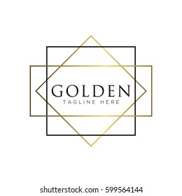 Gold fashion logo design