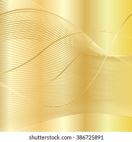 Gold festive background. Vector