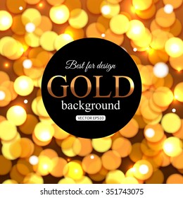 Gold Festive Christmas background. Vector illustration eps10 format.