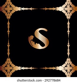 Gold filigree frame