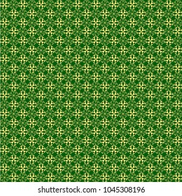 Gold filigree wallpaper