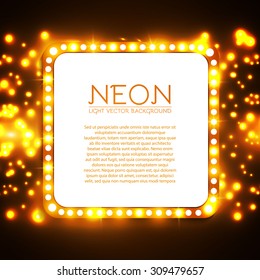 Gold fire square background. Vector illustration