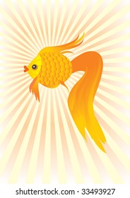 gold fish cartoon