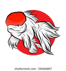 Gold fish collection,Vector illustration of gold fish, Vector illustration