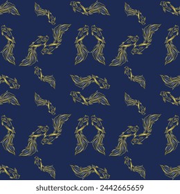 Diseño de pescado dorado
Fondo azul
Pescado dorado
Diseño artístico
Diseño de tela